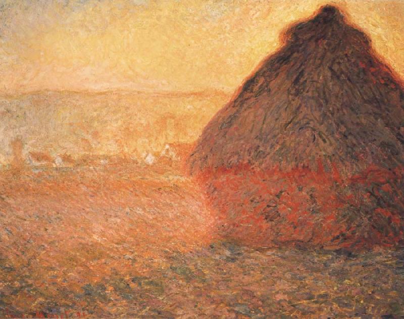 Claude Monet Meule,Soleil coucbant oil painting picture